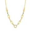 Wholesale Unisex Cross Choker Necklace With Copper Pendant Featuring Zircon Inlay And Electroplated Bezel Setting