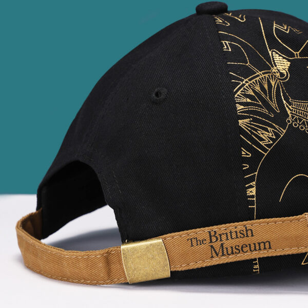 Wholesale British Museum official Gaia Anderson Cat Black Gold version peaked cap baseball cap cute creative trendy cool