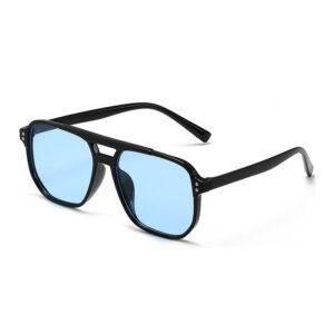 black frame blue
