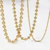 Wholesale Geometric Necklace For Women Featuring 304 Stainless Steel With 18K Real Gold PVD Coated Plating And Rhinestones On A Tennis Chain