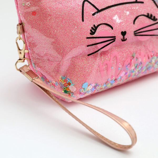 oly-30203b09d367c5808b03ab08ed2cdfc3 Wholesale explosive cosmetic bag can print cat cartoon cosmetic bag quicksand pencil case