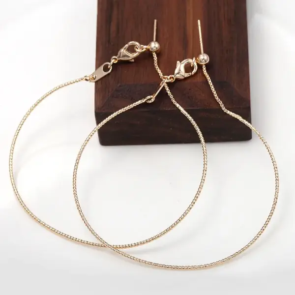 Wholesale Beaded Lines Bracelet Bangle In Copper With 14K Real Gold Electroplated Finish Featuring Elegant Beading