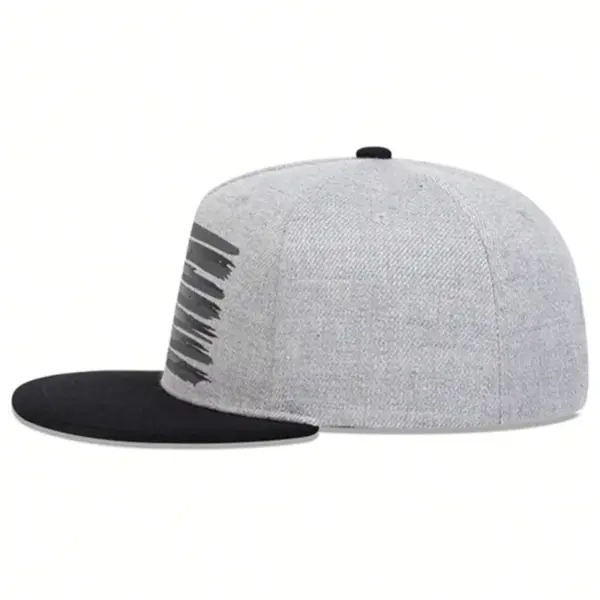 Wholesale American Flag Outdoor Hip-Hop Women Flat Brim Hat In Polyester With Printing, Adult Cap