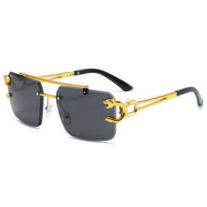 Gold frame black and gray film