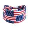 Wholesale American Flag Headband Independence Day Wide Headband Stars And Stripes Headscarf Women's College Style Bohemian