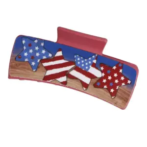 Independence Day Red Four Stars Yellow Background
