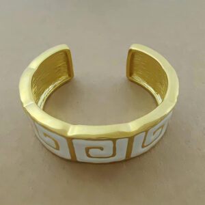White Enamel Bracelet