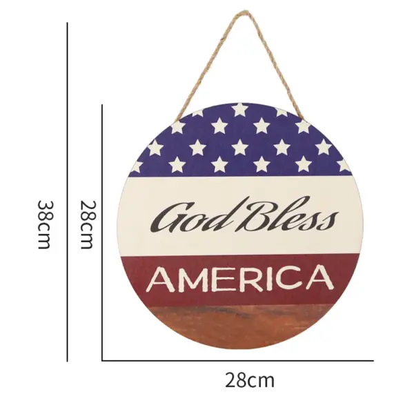 Wholesale Halloween Wooden Plaque Welcome Decoration Flag Door Hanging Ornament Veterans Day Party Decoration