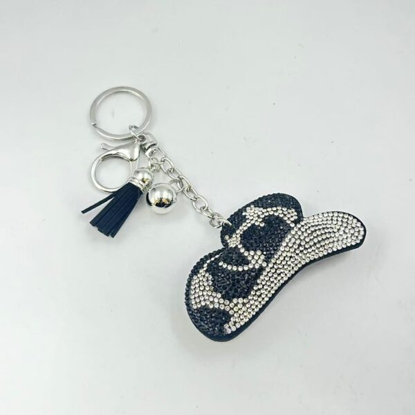 oly-30a22ac14c0dfaaa7fccd96fb254b3b6 Wholesale Fashionable Jack Leopard Print Diamond Crystal Keychain Korean Velvet Diamond Bag Car Keychain