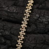 Wholesale Copper cross bracelet with zircon stones