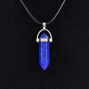 Blue Gold Natural Stone (Send Leather Rope)