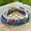 oly-3106d2fad5458a47f4c4a6d3e0ec7167 Wholesale Jewelry Colorful Natural Stone Beaded Bracelet for Girls Light Luxury High-End Simple Shoushan Stone Bracelet