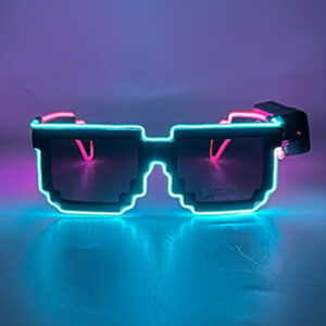 Transparent blue frame + pink bracket
