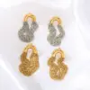 Wholesale PVD Coated 18K Gold Real Gold Plated Semicircle Tassel Lines 304 Stainless Steel Vacation Classic Style Waterproof Non Tarnish Drop Earrings