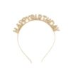 Wholesale Birthday Alloy Headband Party Rhinestone Happy Birthday Happy Birthday Headband Jewelry