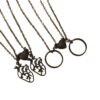 Wholesale hollow heart ring love magnetic necklace unisex magnet couple necklace suit good friend