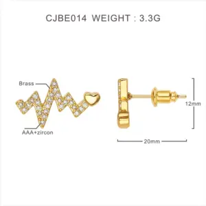 18K Golden White Zirconium