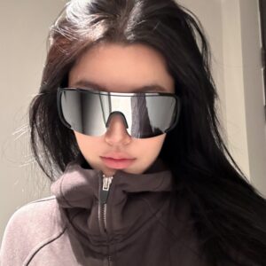 Wholesale Road Bike Riding White Mercury Sunglasses Fashion Mountaineering Running Conjoined Sunglasses UV Protection for Men and Women