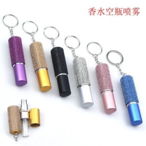 Wholesale Amazon cross-border explosions, diamond 5mi perfume bottle, can be replenished many times perfume