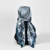 Wholesale Casual Ladies Printed Silk Scarf 90cm Decorative Chain Pattern Headscarf Hair Scarf Polyester Satin All Season Floral Design