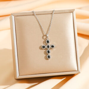 8769 silver black diamond