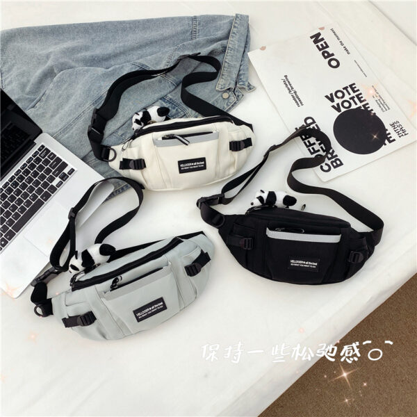 Wholesale chest Bag Men's Japanese Harajuku workwear style sports messenger bag South Korea versatile student riding shoulder waist bag fashion