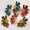 Wholesale Retro Fashion Alloy Oil Drop Flower Earrings Light Luxury Carnival All-match Elegant Earrings