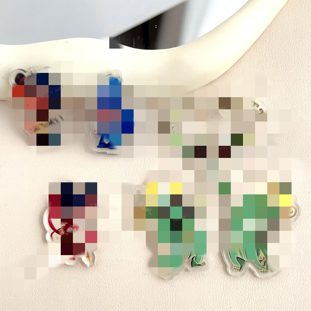 Wholesale Nezha Keychain Accessory Pendant Cute Cartoon Nezha Acrylic Accessory Material