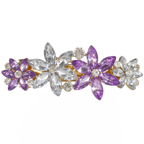 Wholesale simple hairpin elegant medium horizontal clip ladies spring clip top clip ponytail clip alloy hairpin manufacturers