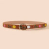 oly-325b93135ff28d575963a8f3e0a6de9e Wholesale Belt for Women with Chrysanthemum Embroidered Bottom Round Buckle 2.7 Versatile Fashion Personalized Factory Direct Supply Casual and Versatile
