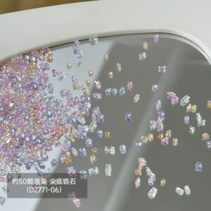 Colorful mixed package with pointed bottom and transparent bottom (dz771-06)