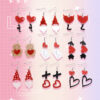 Wholesale Explosions Valentine's Day Series Earrings Love Bear Acrylic Valentine's Day Earrings for Women