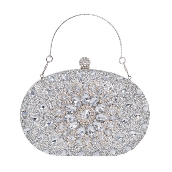 oly-326c340c1300d58544cefb6d0d3b0013 Wholesale Sunflower Diamond-Encrusted Evening Bag Personalized Dress Evening Bag Fashionable Banquet Ladies Clutch Bag