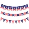Wholesale American Independence Day Party Decoration Triangle Flag Custom Banner Decoration Festive Atmosphere Party Supplies