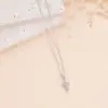 Wholesale Women’s Cross Pendant Necklace With Machine Inlaid Rhinestones, 18K Real Gold Plated 304 Stainless Steel, PVD Coated Cable Chain