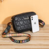 oly-32910a96a059390b632f7f615a54bfd0 Wholesale Heart-shaped small square shoulder bag, embroidered camera bag