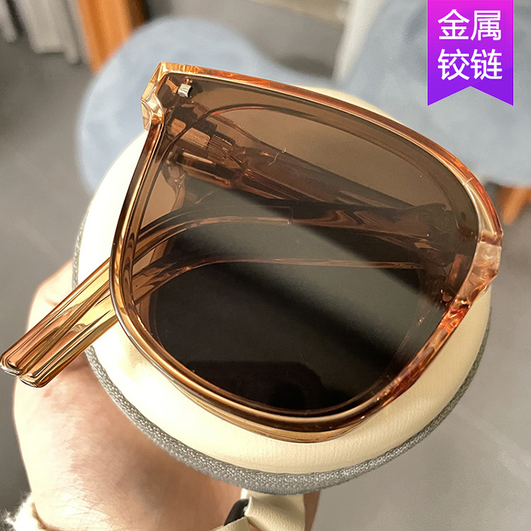 Wholesale Folding Sunglasses Pocket Air Cushion Sunglasses Women's Sun Protection Glasses 2022 Anti-Uv Sunglasses Men's Driving Trend