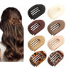 Wholesale Flat Oval Hairpin Back Head Disc Hair Grab Clip Curved Arc Design Elegant Shark Clip Hair Accessories