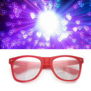 Love / Red frame transparent film