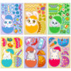 oly-32b36946d5b61b13f4478fadad1f7e92 Wholesale Big Sale 6 Sheets/Pack Easter Day Cartoon Rabbit Egg Stickers Easterday Egg Rabbit Kidsren's DIY Puzzle
