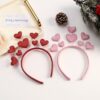 oly-32d7db32f1f474101928149caa1c5a86 Wholesale Valentine's Day Atmosphere Love Hair Band Tanabata 520 Sequins Peach Heart Headband Creative Wedding Party Dress Up Headwear