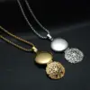 Wholesale Waterproof Non Tarnish Grid Necklace For Adults With PVD Coated Golden Plated 304 Stainless Steel Box Chain