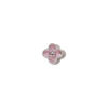 Wholesale Alloy nail art decorations, zircon lucky four-leaf clover with rhinestones, 3D nail decorations.