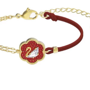 Plum blossom swan red string bracelet