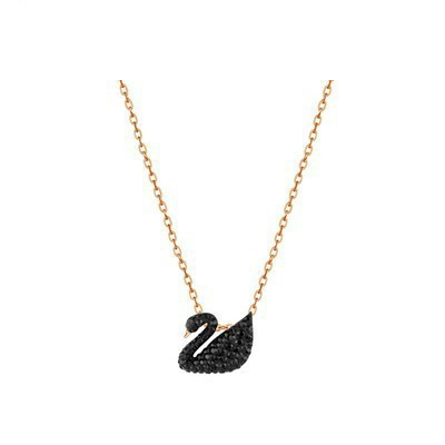 Wholesale Alloy Evil Eye Necklace, Lively Swan, Dancing Heart Clavicle Chain Pendant
