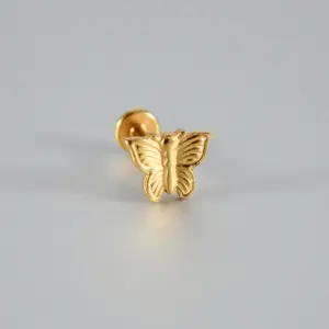 Butterfly-Gold / Rod Thickness * Rod Length 1.2x8mm