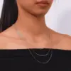 Wholesale Handmade Geometric Necklace For Women With 925 Sterling Silver Box Chain