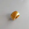 Wholesale Elegant Loose Feel Fashionable Open Ring Woven With Gold Thread Stylish Vintage Accessory Geometric Pattern Copper Jewelry