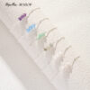 Wholesale 925 Sterling Silver Plated Jewelry Natural Stone Bracelet Stainless Steel Silver Bracelet