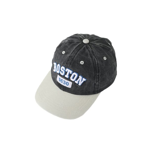 Wholesale Children's Hat Korean Style Old Boston Washed Baseball Cap Spring & Fall Peaked Cap Boys and Girls Sunshade Mesh Cap